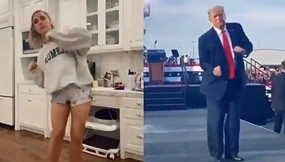 Las redes sociales se han llenado con videos en los que los usuarios imitan el baile que Donald Trump hace durante su campaña a la presidencia de Estados Unidos. (Foto: @brad89739161 / Twitter)