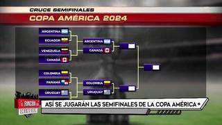 Estos son los enfrentamientos para las semifinales de la Copa América