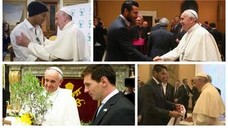El Papa estuvo con Ronaldinho: mira sus otros encuentros con futbolistas (FOTOS)