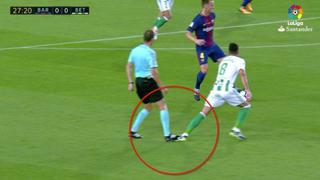 Fue sin querer: el pisotón del árbitro a un jugador del Betis que es viral en redes [VIDEO]