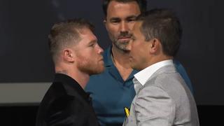 Saúl ‘Canelo Álvarez y Gennady Golovkin brindaron conferencia de prensa y tuvieron un vibrante cara a cara