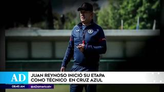 Juan Reynoso dirigió su primera práctica como entrenador de Cruz Azul