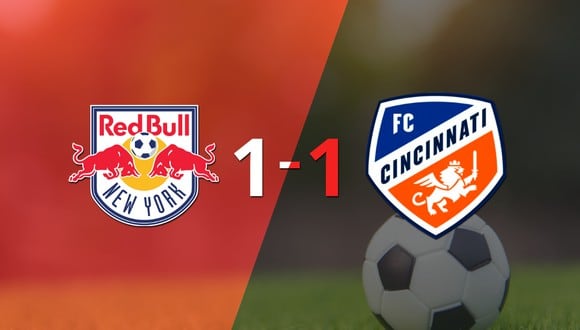 FC Cincinnati logró sacar el empate a 1 gol en casa de New York Red Bulls