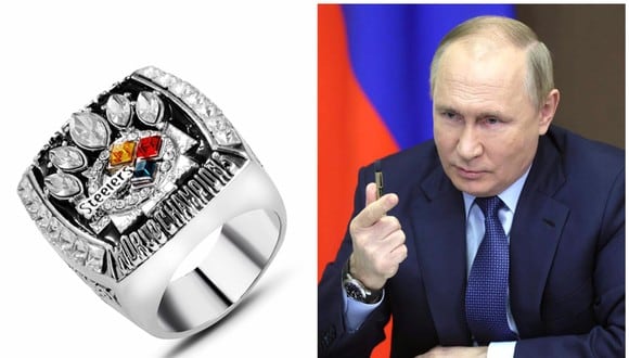 La historia de cómo Vladimir Putin obtuvo un anillo del Super Bowl. (Foto: AP/Composición)