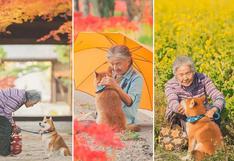 Nadie puede resistirse a la ola de ternura que desatan las fotos de esta abuelita con su perrito