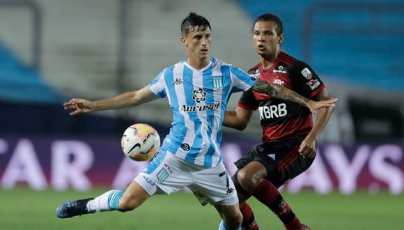 Racing empató 1-1 contra Flamengo por los octavos de final de la Copa Libertadores. (AFP)