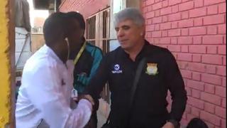 Sporting Cristal vs. Sport Huancayo: Marcelo Grioni le dio la bienvenida al estadio a su rival [VIDEO]