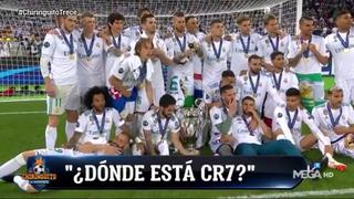 La curiosa forma con la que los jugadores del Real Madrid llamaron a Cristiano Ronaldo para la foto [VIDEO]
