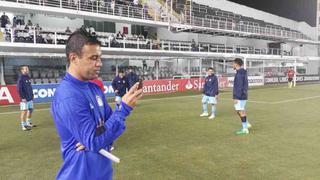 Sporting Cristal recibió la visita de Leandro Franco en el estadio Vila Belmiro