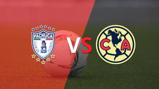 Termina el primer tiempo con una victoria para Club América vs Pachuca por 1-0