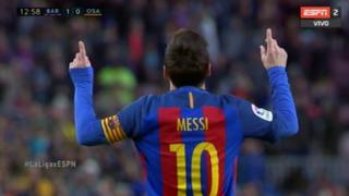 No hay quién lo pare: Messi marcó de sombrerito en el Barcelona frente al Osasuna [VIDEO]