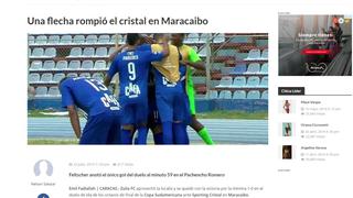 "Una flecha rompió el Cristal", las reacciones de la prensa de Venezuela tras la derrota ante Zulia FC [FOTOS]