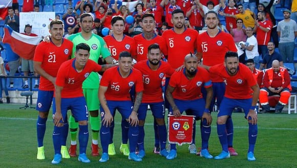 Chile y sus convocados para jugar contra Perú. (Foto: Agencias)
