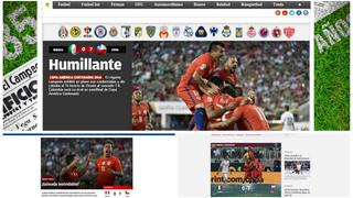 Así informaron medios internacionales la derrota de México ante Chile