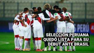 Selección peruana quedó lista para su debut de este jueves ante Brasil por la Copa América 2021