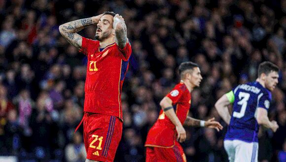Scott McTominay marcó doblete para la victoria 2-0 de Escocia ante España. (Foto: EFE)