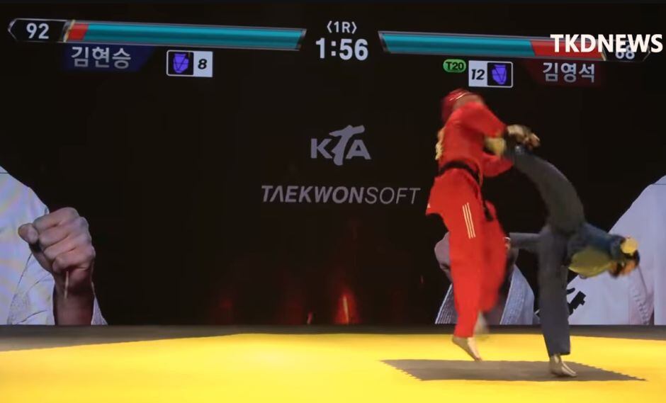 Pelea de taekwondo en Corea del Sur (YouTube)