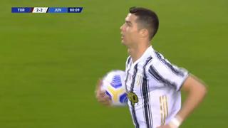 Nuevo gol de Cristiano Ronaldo: marcó el 2-2 de Juventus vs. Torino [VIDEO]