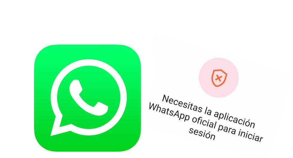 El significado de la frase “Es necesario utilizar la aplicación oficial de WhatsApp para iniciar sesión