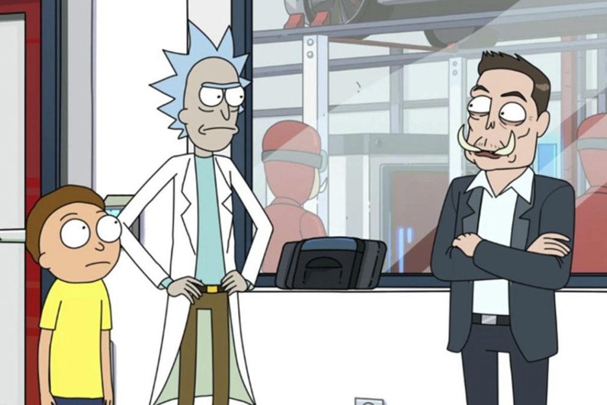 Elon Musk tuvo una aparición especial "Rick and Morty" (Foto: Toonami)