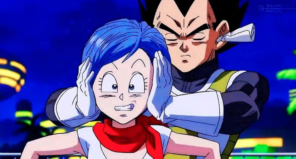 Anime Dragon Ball Super Vegeta y Bulma aparecen en comercial mientras