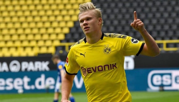 Haaland tiene contrato con el Dortmund hasta el 2024. (Foto: AFP)