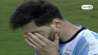 Lionel Messi mandó penal a las nubes en definición por penales ante Chile