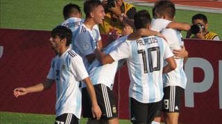 Argentina goleó 3-0 a Paraguay por el Hexagonal Sub 17 y es el primer clasificado al Mundial