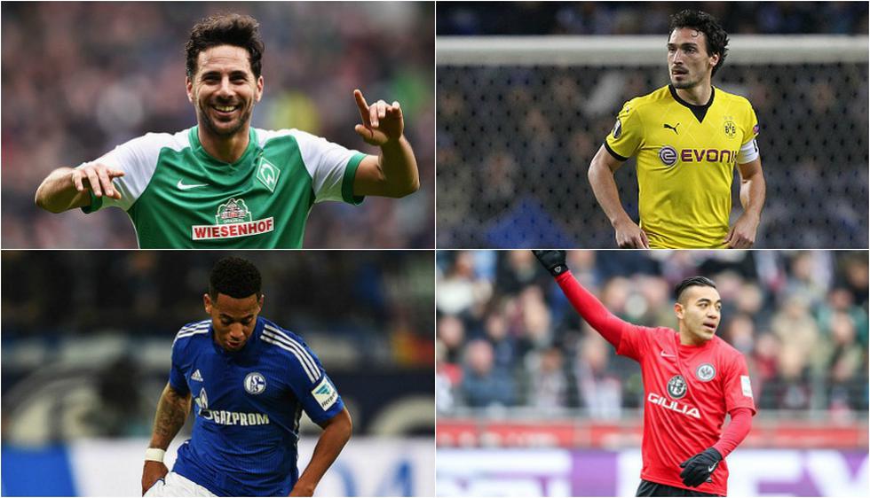 Este es el once ideal de la fecha 25 de Bundesliga con Claudio Pizarro (Getty Images).