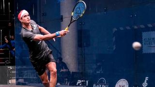 Diego Elías cayó ante Mohamed ElShorbagy y quedó eliminado del Black Ball Squash Open