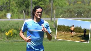 Así se prepara Edinson Cavani mientras negocia con Lazio [VIDEO] 