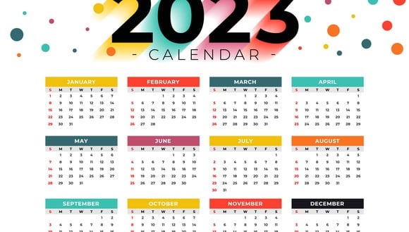 Calendario 2023 en Colombia: días festivos, feriados, no laborables y puentes oficiales aquí (Foto: Freepik).