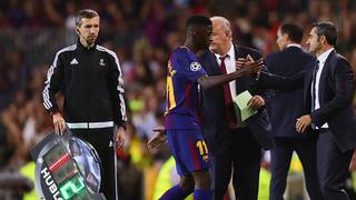 Un dolor de cabeza: Ernesto Valverde explicó la lesión de Ousmane Dembélé ante el Getafe