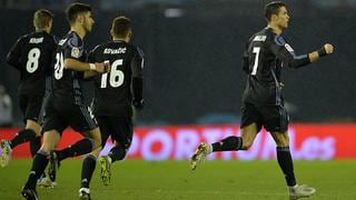 Cristiano Ronaldo anotó un golazo de tiro libre ante el Celta de Vigo