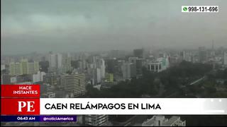 Lima reportó truenos y relámpagos con intensas lluvias en algunas zonas