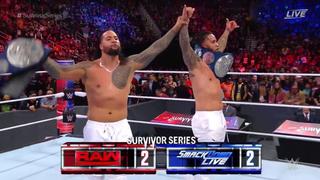 Siguen vivos: Los Usos derrotaron a Cesaro y Sheamus e igualaron el marcador en Survivor Series [VIDEO]