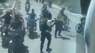 Terror: Belice fue interceptada por motorizados armados en Haití [VIDEO]