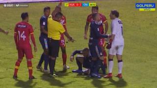 Casi se le va encima al árbitro: Emanuel Herrera se descontroló tras ser expulsado ante Sport Huancayo [VIDEO]