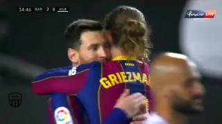 Todos quieren ser como Leo: Griezmann calca a Messi y anota el 2-0 del Barcelona vs Huesca [VIDEO]
