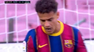 Para no creerlo: Philippe Coutinho se pierde el 2-1 en la puerta del arco de Courtois [VIDEO] 