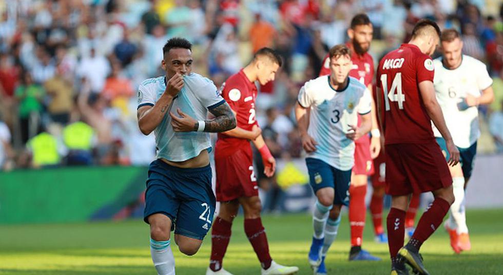 Argentina vs. Venezuela EN VIVO: GOL Lautaro Martínez para el 1-0 por Copa América 2019. (YouTube / Getty)