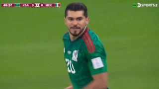 Golpeó el ‘Tri’: Henry Martín anotó el 1-0 de México vs. Arabia Saudita [VIDEO]
