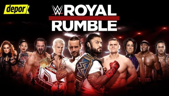 Este sábado se celebra la edición número 37 de Royal Rumble, uno de los eventos más importantes de WWE. (Diseño Depor)
