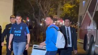 Con Messi a la cabeza: Selección de Argentina arribó a Lima para el partido ante Perú