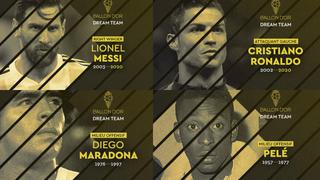 Con Messi y Ronaldo: el once legendario del Balón de Oro fue dado a conocer por France Football