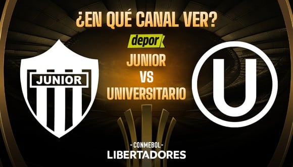 Junior y Universitario juegan por la Copa Libertadores 2024. (Diseño: Depor)