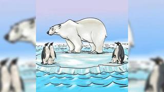 Si puedes encontrar el error en el reto visual del oso polar eres un ser muy brillante