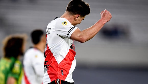 Julián Álvarez marcó el primer gol de River Plate. (Foto: Agencias)