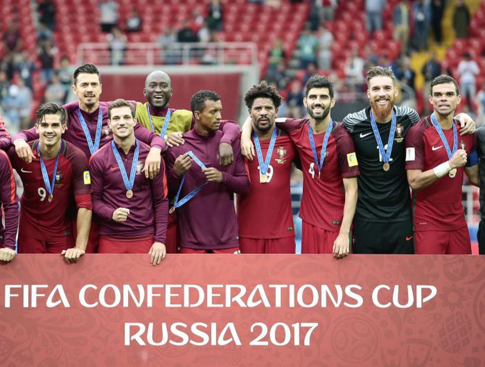 Portugal se quedó con el tercer puesto de la Copa Confederaciones 2017 en Rusia. (Getty Images y Agencias)