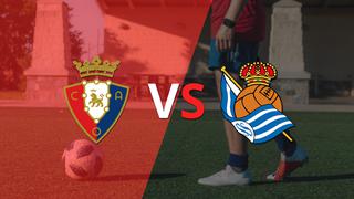 Comenzó el segundo tiempo y Osasuna está empatando con Real Sociedad en el estadio el Sadar